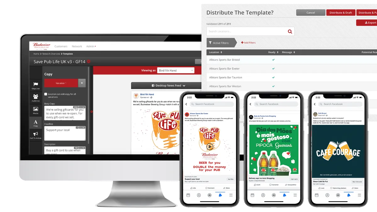 AB InBev supports global bar partners with localized social ads