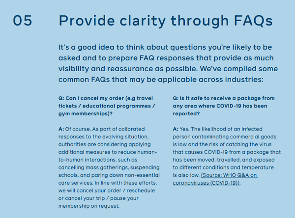 Facebook COVID-19 guides