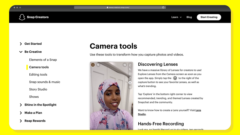 Snapchat Creator Hub