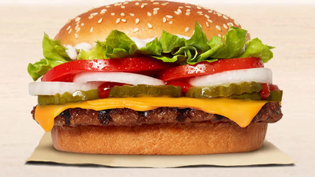 The plant-based Rebel Whopper, sold in Brazil, is made by Marfrig.