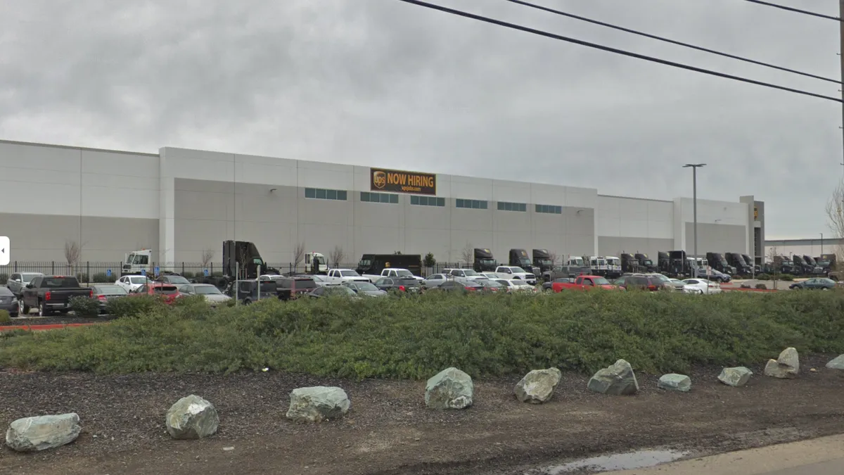 UPS' hub in Lathrop, California.