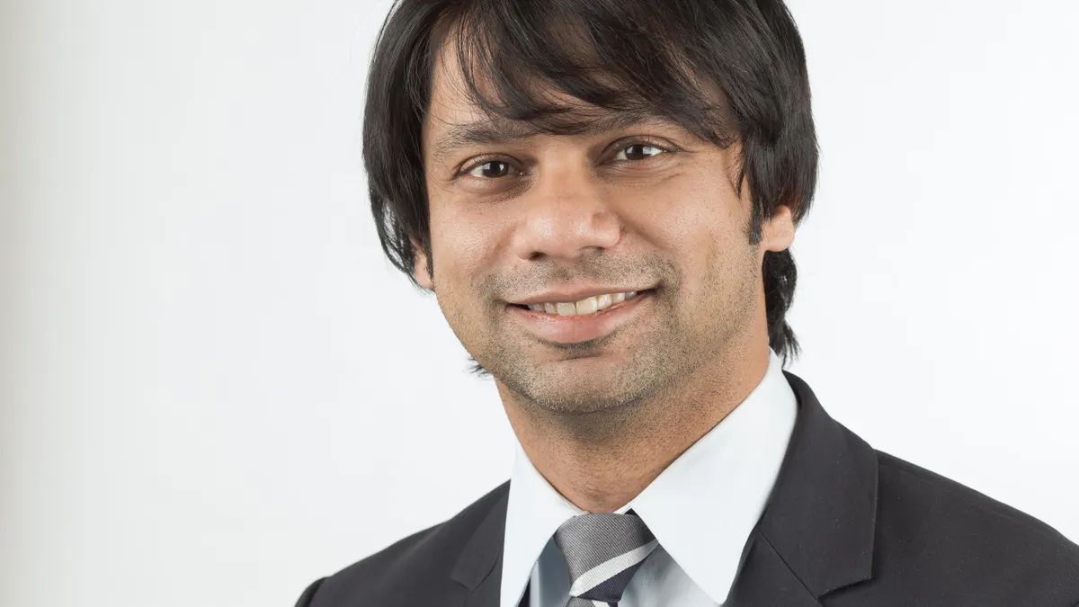 A headshot of Gaurav Shah, CEO of Rocket Pharmaceuticals