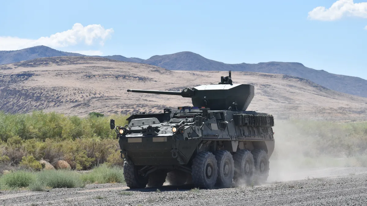 Oshkosh landed a contract with the U.S. Army to integrate a 30MM weapon system onto the Stryker Double V Hull Infantry Carrier Vehicle, the company announced in June 2021.