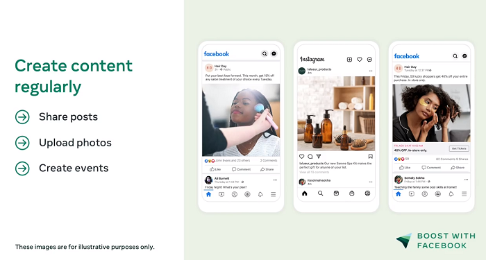 Facebook women's business tips