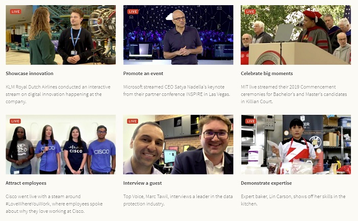 LinkedIn Live exmaples