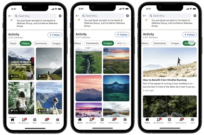 Static Visual Linkedin LinkedIn Adds New Visual Display Elements on User Profiles, Scheduling ...