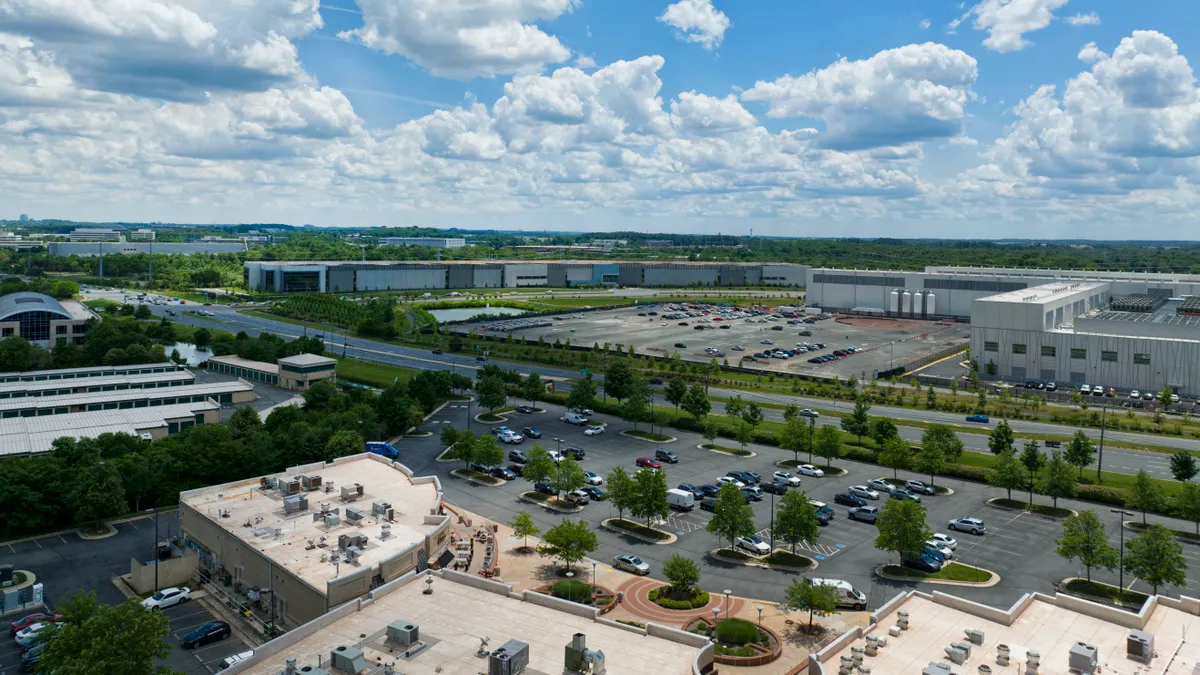 A collection of data centers in downtown Ashburn, Virginia.