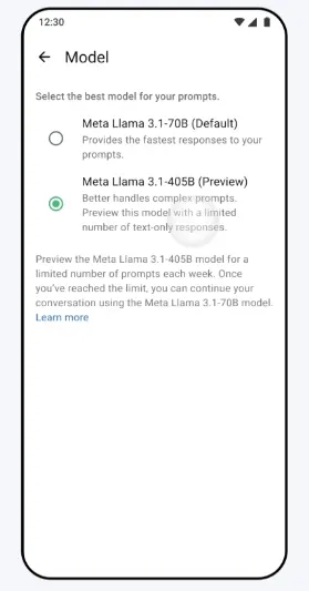 Meta AI update