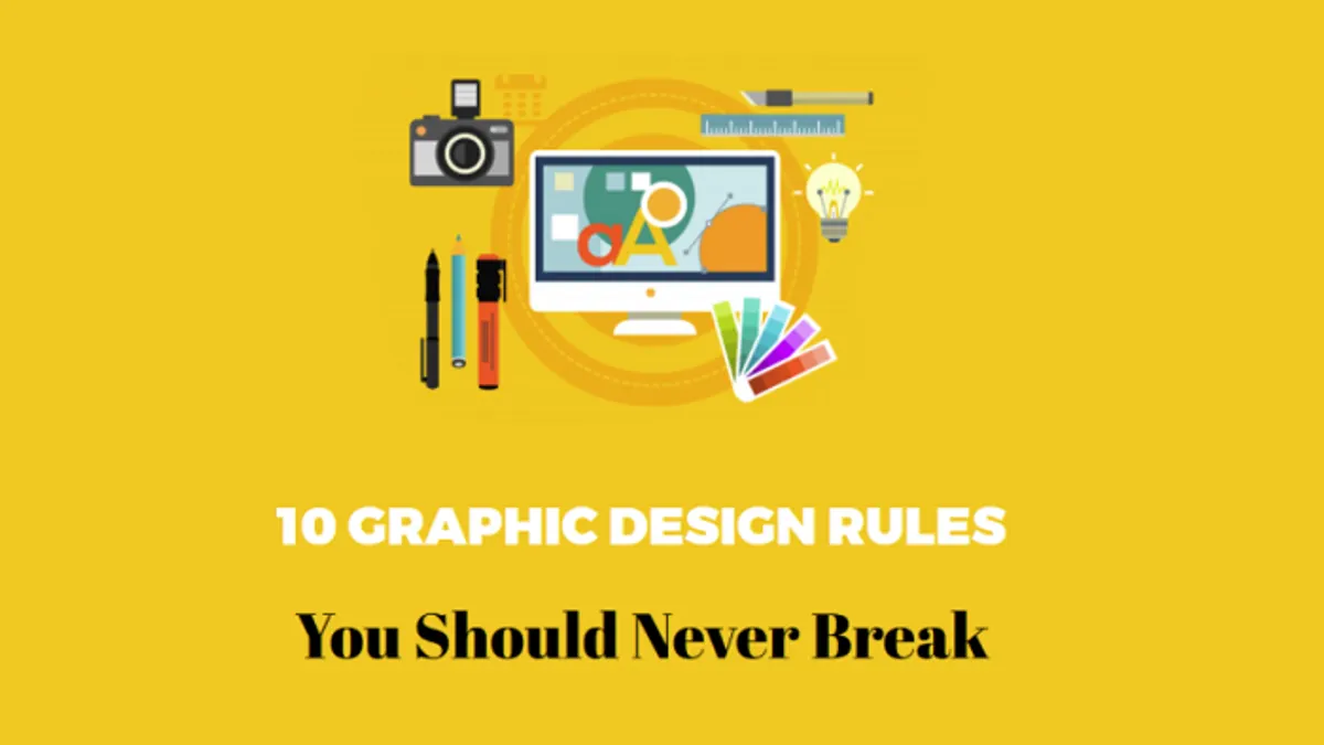 10 Graphic Design Rules infographic