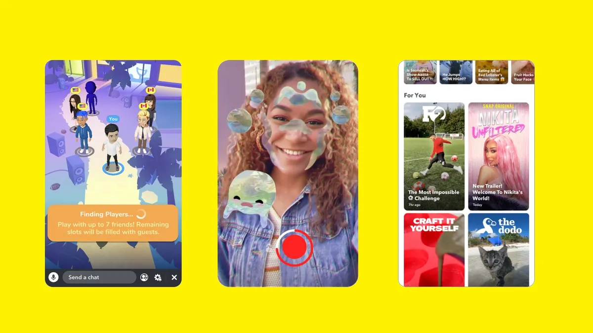 Snapchat COVID-19 usage