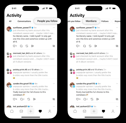 Threads reply filtering