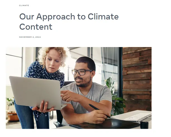 Meta climate change