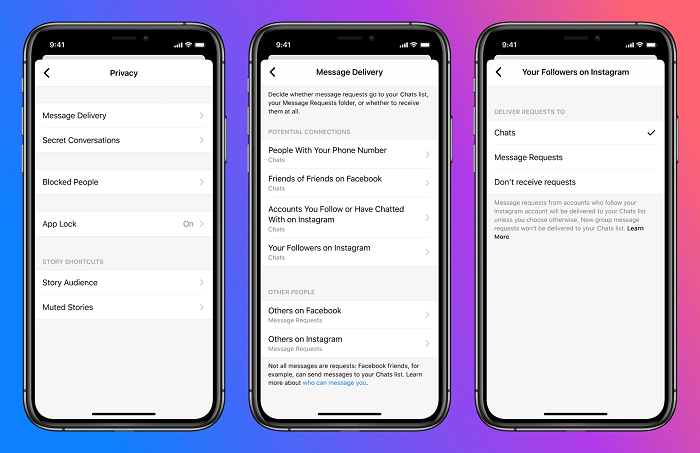 Facebook Messenger privacy update