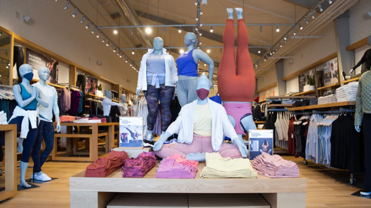 Athleta introduces size-inclusive mannequins.