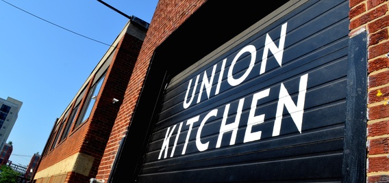 Union Kitchen garage door