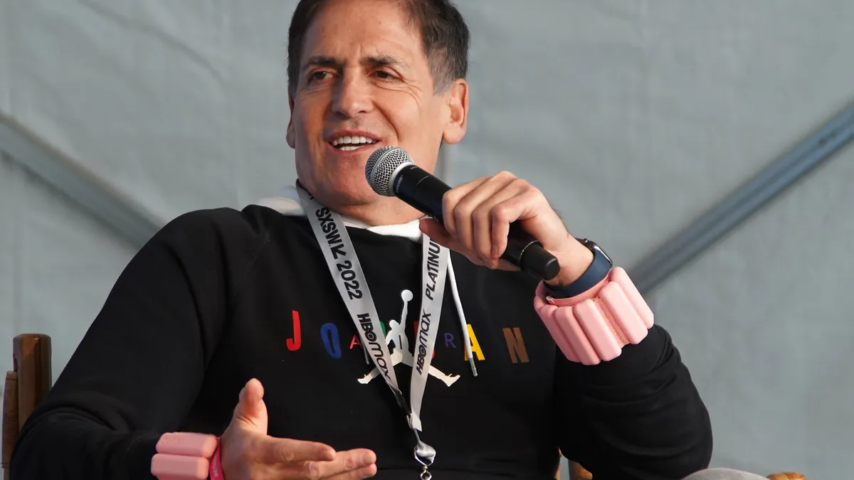 Mark Cuban speaking on stage