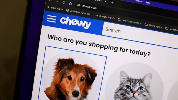 The Chewy.com website.