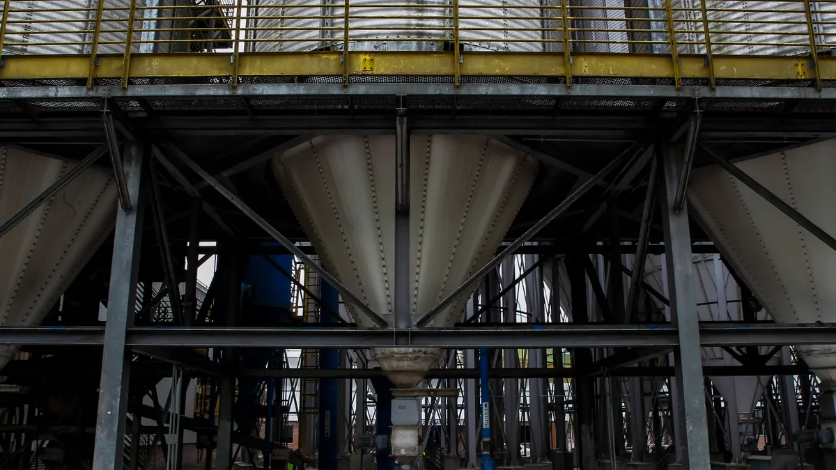 A view of ethanol storage tanks