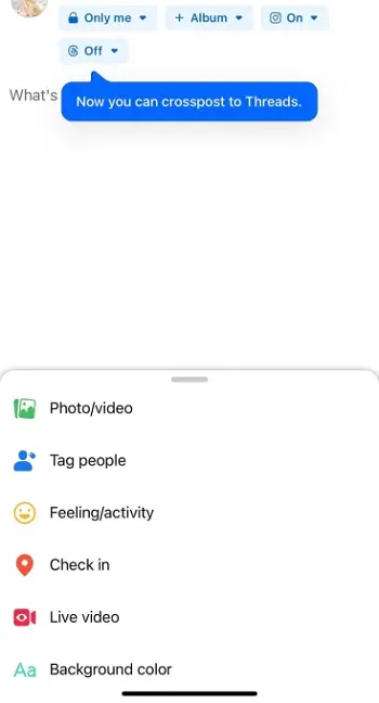 Threads crossposting
