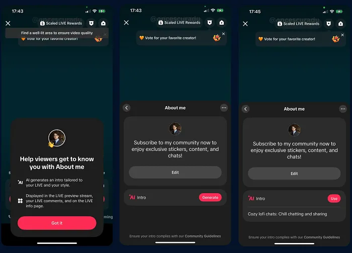 TikTok AI intro