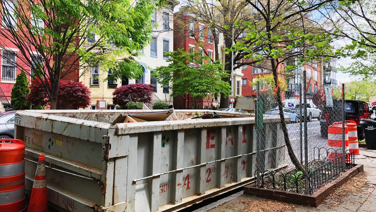 Waste in Washington, D.C. during the 2020 pandemic.