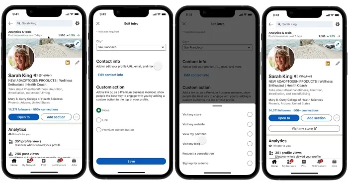 LinkedIn Removes Custom CTA Links from User Profiles