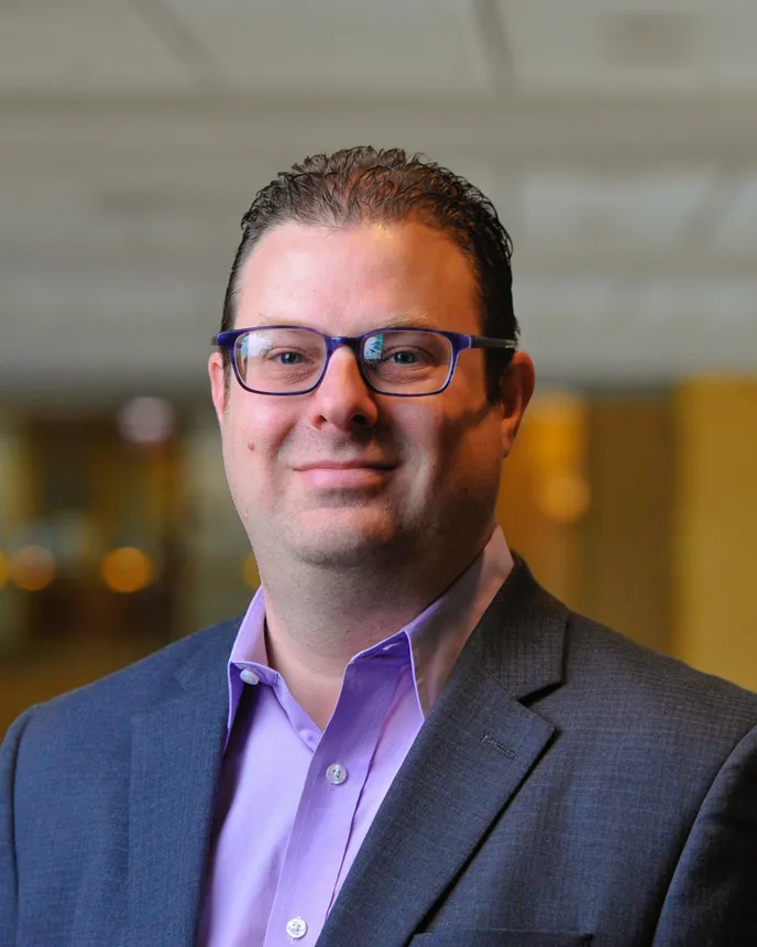 A headshot of Ryan Colker, vice president of innovation at the International Code Council