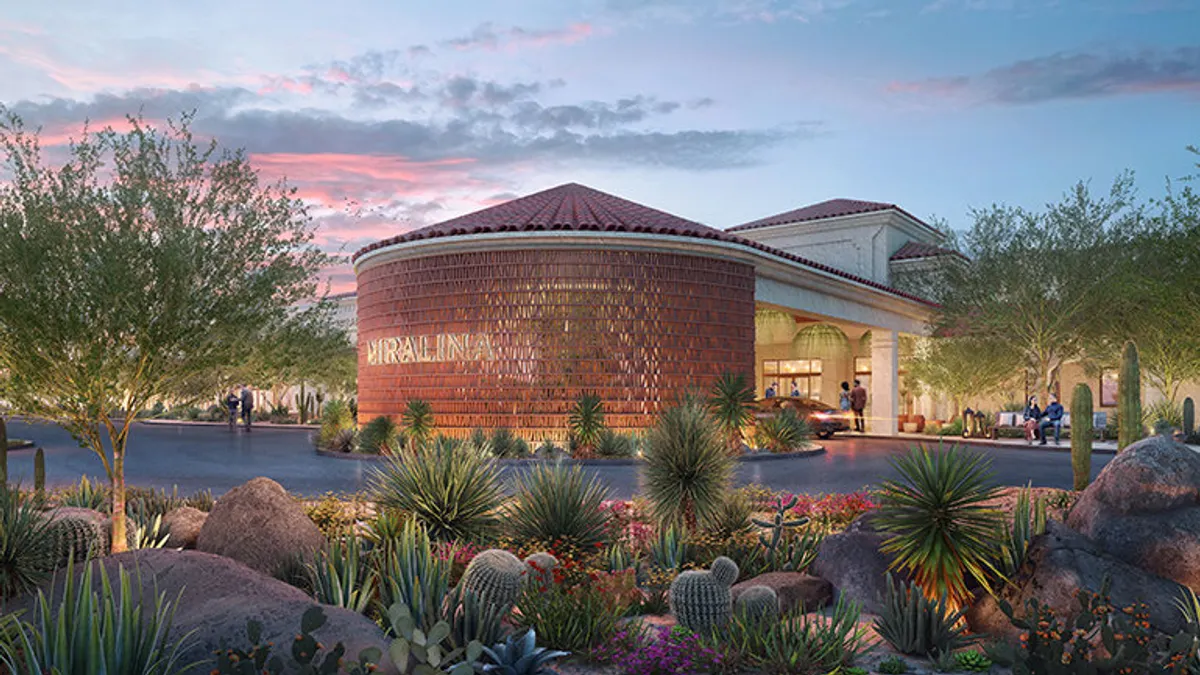 The exterior of Kimpton Miralina Resort & Villas in Scottsdale, Arizona.