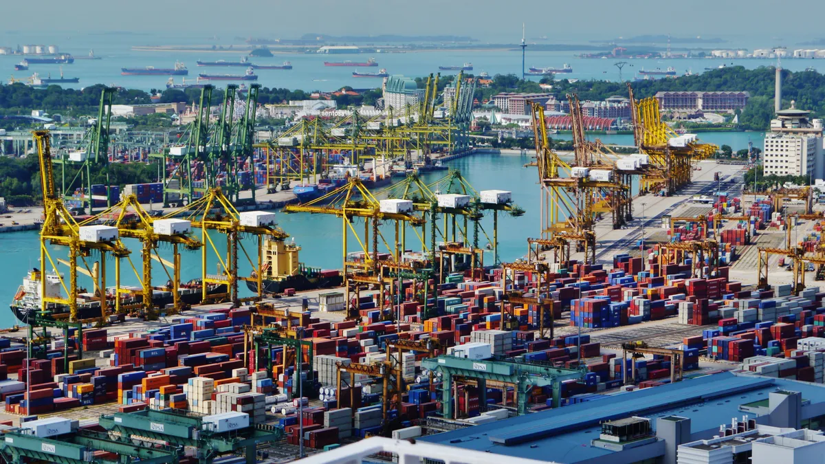 This is a port in singapore, used for a coronavirus story about a survey conducted in singapore.