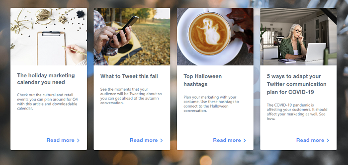 Twitter holiday hub