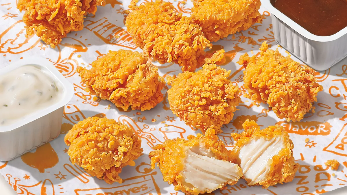 Popeyes will debut chicken nuggets July 27, 2021.