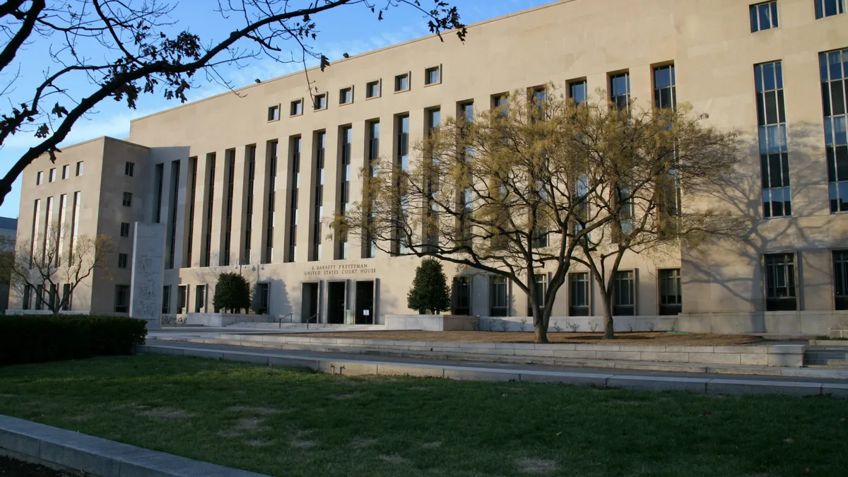 E. Barrett Prettyman courthouse in Washington, DC.