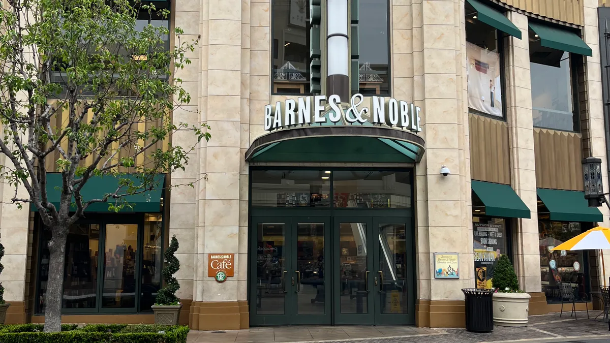 A Barnes & Noble storefront at The Grove shopping center in Los Angeles.