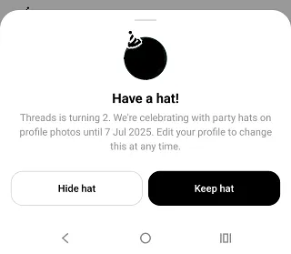 Threads hats