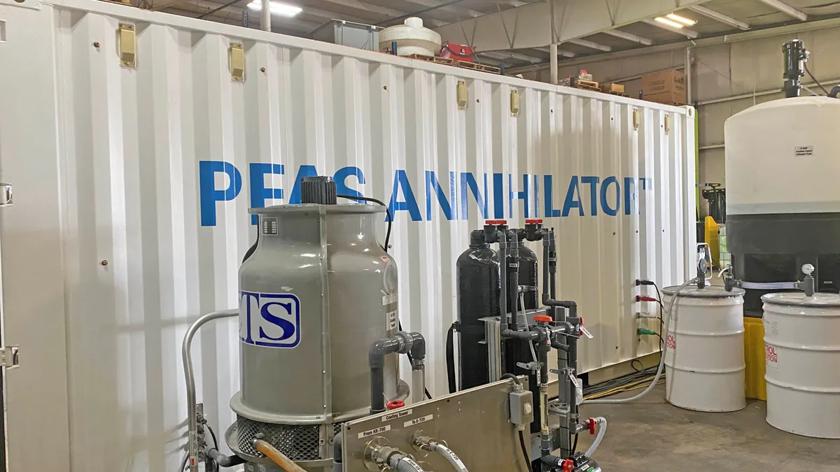 The exterior of Revive Environmental's PFAS Annihilator, developed in collaboration with Battelle Memorial Institute.