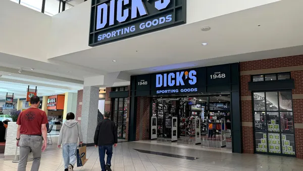 Shoppers at a shopping mall.