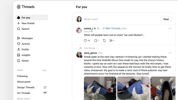 Threads desktop update