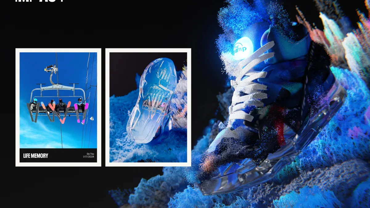 Digital images of Reebok shoes as part of Reebok Impact.