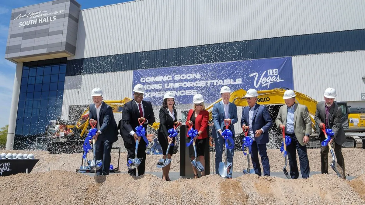 Groundbreaking ceremony of the Las Vegas Convention Center renovation