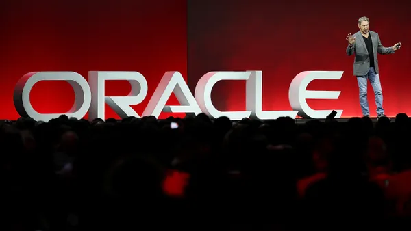 Oracle co-founder and Chairman Larry Ellison delivers a keynote address during the Oracle OpenWorld on October 22, 2018 in San Francisco, California.