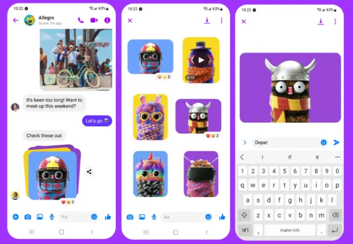 Messenger multi-image update