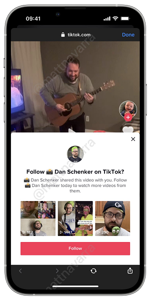 TikTok invite to watch