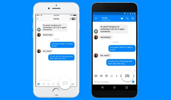 Messenger Games tab