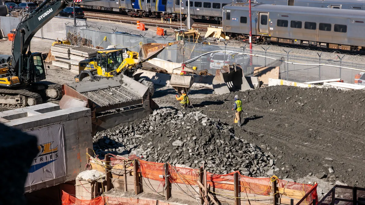 Construction on the Hudson Gateway Tunnel project