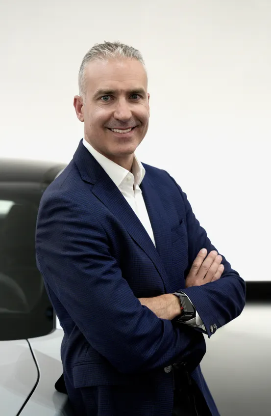 A corporate headshot of Scott Krugger, Stellantis' newly appointed head of North America design.