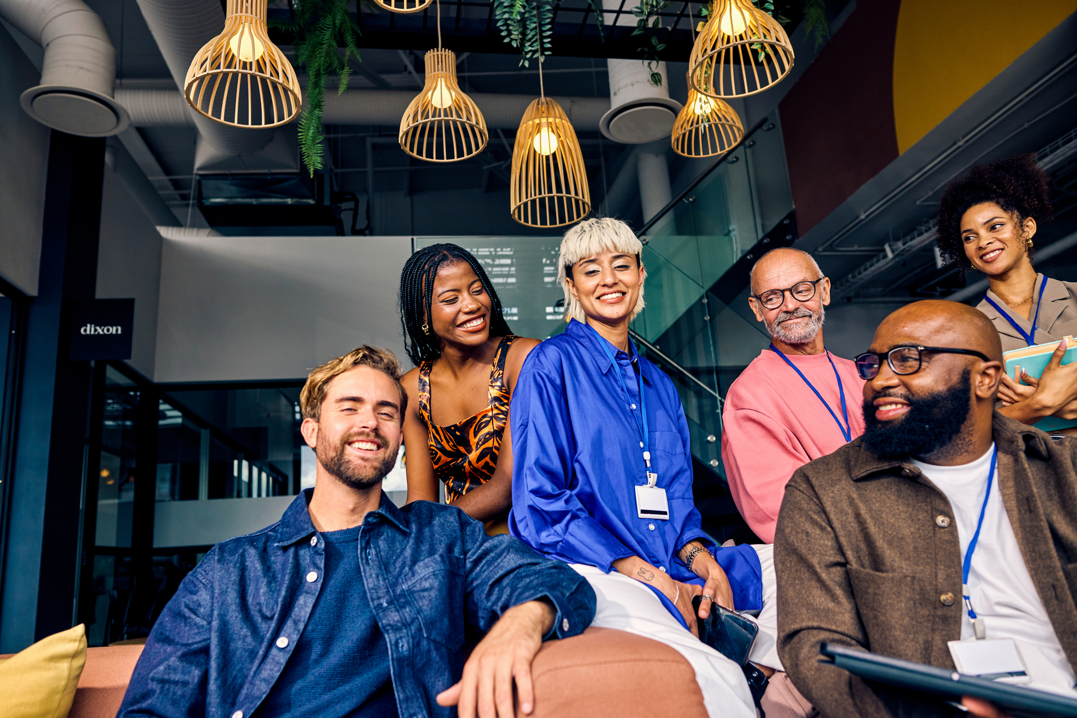 Multicultural corporate team in a modern office environment