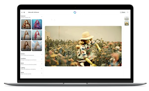 Meta video restyle