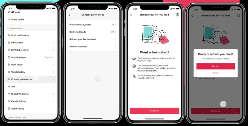 TikTok refresh