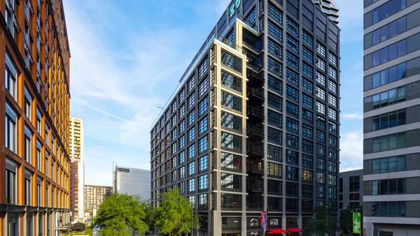 An office building in London's Canary Wharf.