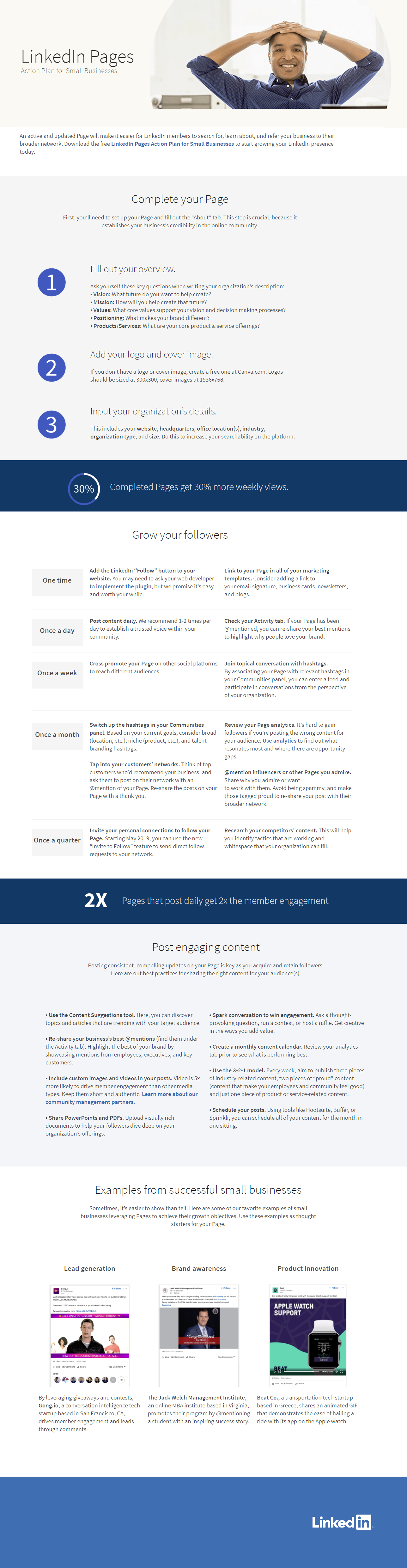 LinkedIn action plan for SMBs